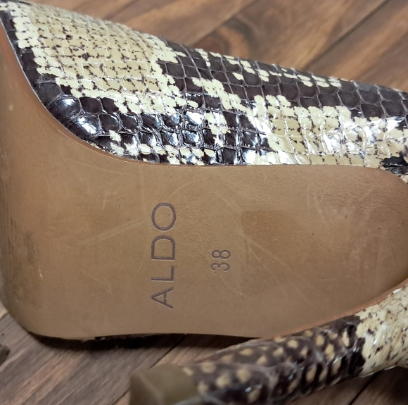 Aldo Faux Snakeskin Stilettos Size 7 - Picture 7 of 7
